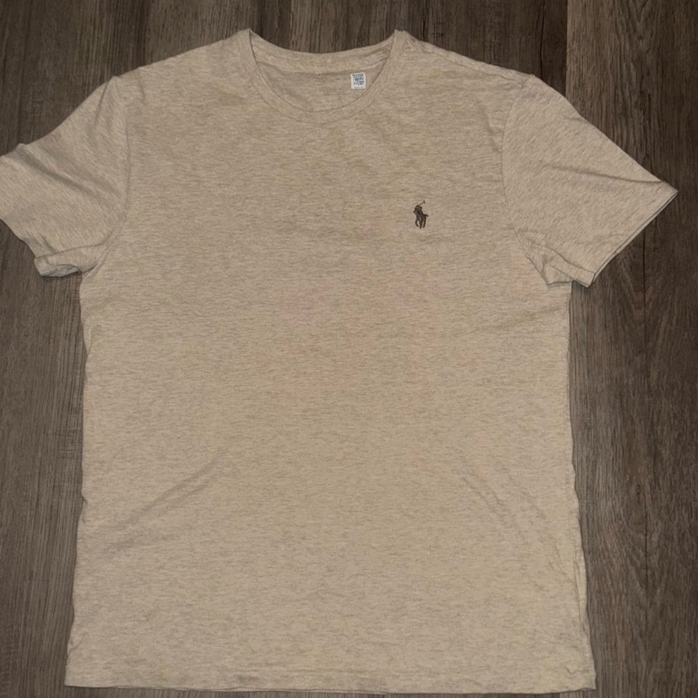 Men's Classic Tan T-Shirt Polo Ralph Lauren
